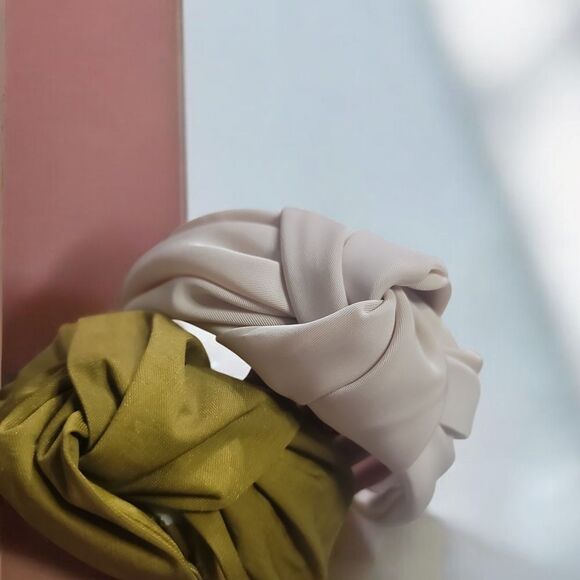 Elegant White and Olive Headband BUNDLE - Picture 3 of 3